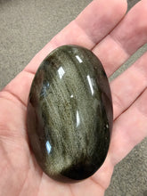 Load image into Gallery viewer, Goldsheen Obsidian Palm Stone
