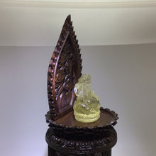 Charger l&#39;image dans la galerie, Citrine Caishen, God Of Wealth With Custom Wood Stand
