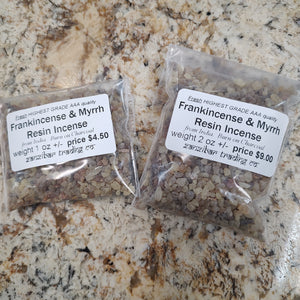 Frankincense & Myrrh Resin Incense
