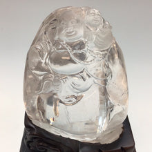 将图片加载到图库查看器，Hand Carved Quartz Crystal Hotei Buddha
