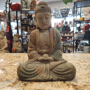 Contemporary Wood Buddha Statue