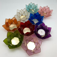 Load image into Gallery viewer, Capiz Shell Lotus 4” Tealights
