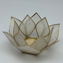 Load image into Gallery viewer, Capiz Shell Lotus 4” Tealights
