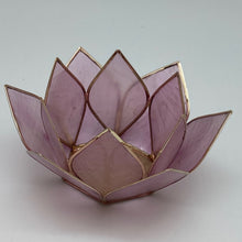 Load image into Gallery viewer, Capiz Shell Lotus 4” Tealights

