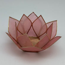 Load image into Gallery viewer, Capiz Shell Lotus 4” Tealights
