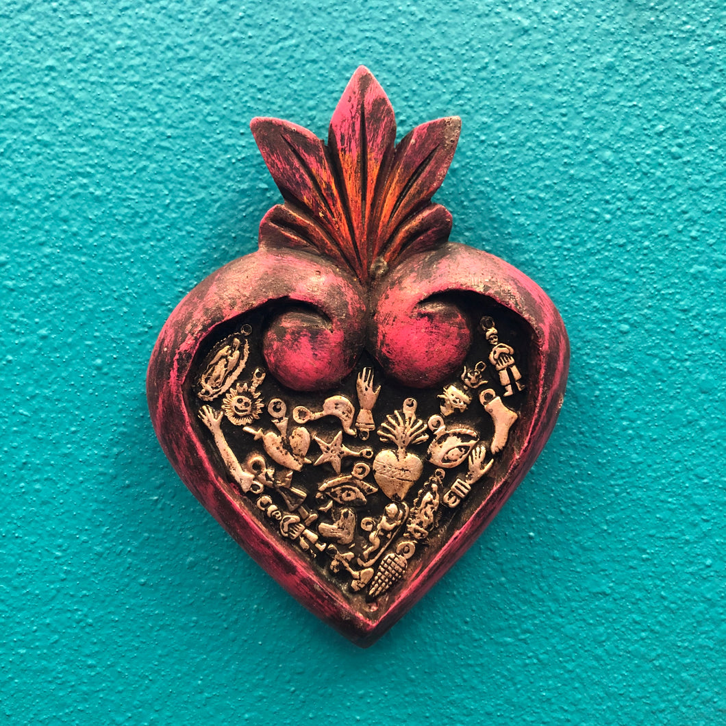 Hand-Carved Milagro Heart