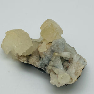 Blue Chalcedony with Staghorn Stilbite Specimen
