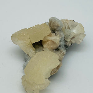 Blue Chalcedony with Staghorn Stilbite Specimen