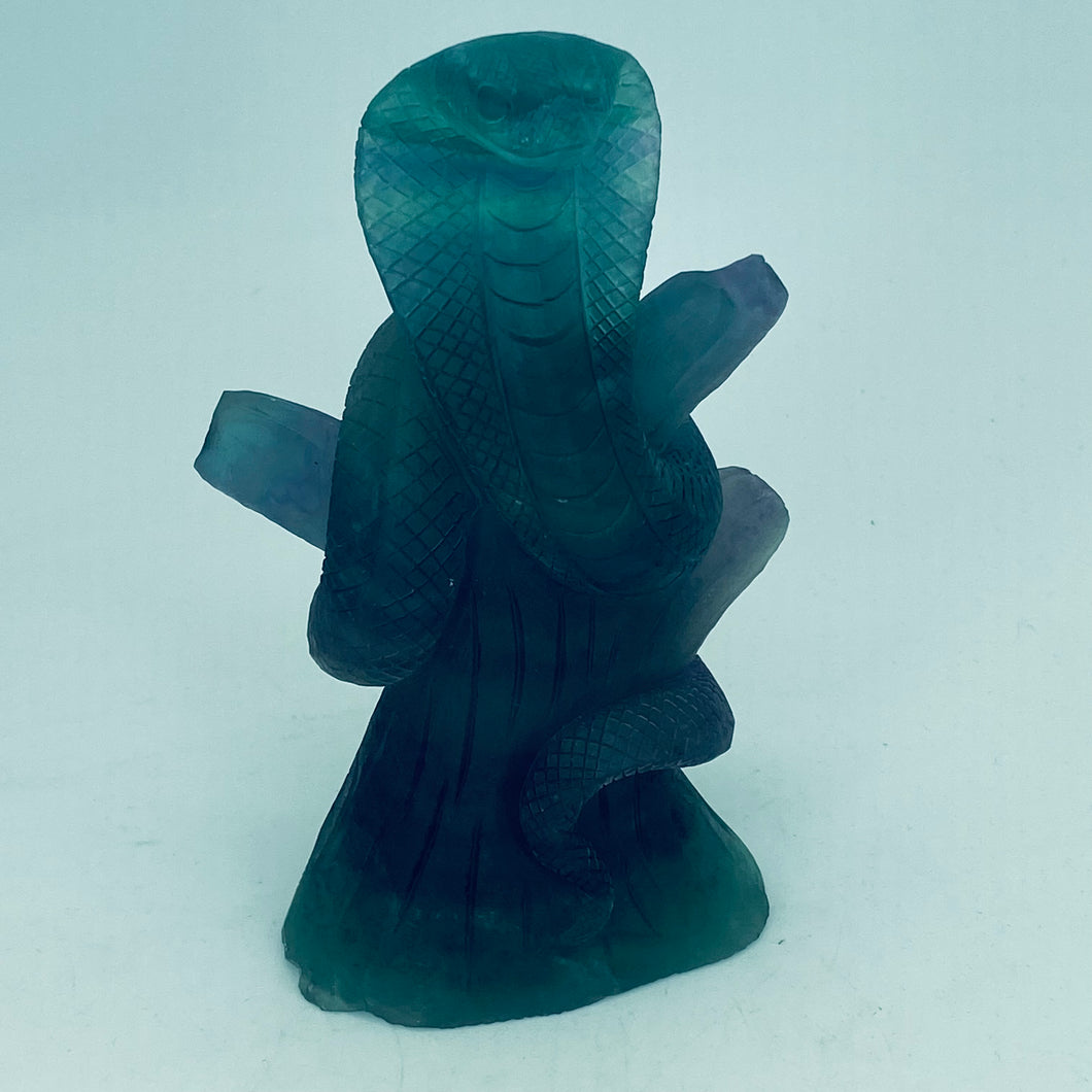 Hand Carved Fluorite Cobra