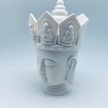 Load image into Gallery viewer, White Porcelain Buddha With crown
