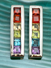 Charger l&#39;image dans la galerie, Rainbow Pride 6 Natural Stone Sterling Pendant
