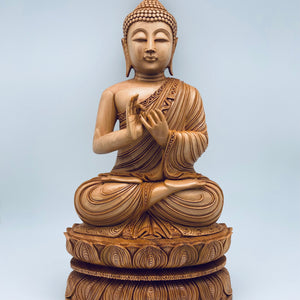 Vintage Kadam Wood Statues