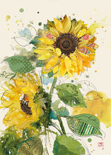 Cargar imagen en el visor de la galería, Bug Art Greeting Cards - Floral Collage (B)

