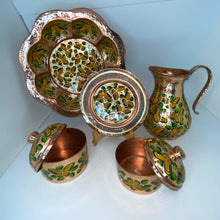 Cargar imagen en el visor de la galería, Painted Lacquered Copper, Butterfly Design, Santa Clara
