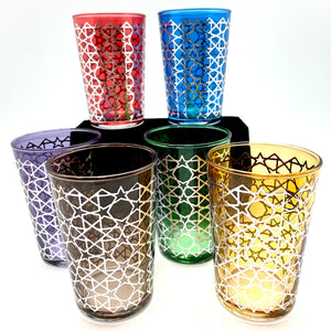 Manal Colored Tea Glasses