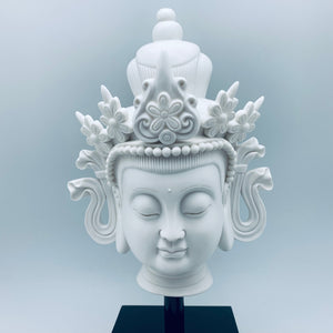 White Porcelain Japanese Bust