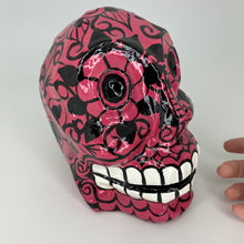 Cargar imagen en el visor de la galería, Hand Painted Paper Mache Skulls, Mexico
