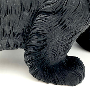 Hand Carved Obsidian Bear