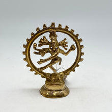 将图片加载到图库查看器，Brass Dancing Shiva Statues
