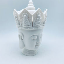 Load image into Gallery viewer, White Porcelain Buddha With crown
