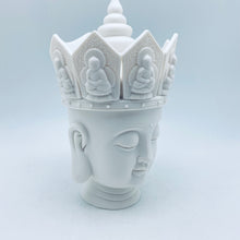 将图片加载到图库查看器，White Porcelain Buddha With crown
