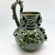 Cargar imagen en el visor de la galería, Green Pottery Pitchers/Vases From Mexico
