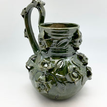 將圖片載入圖庫檢視器 Green Pottery Pitchers/Vases From Mexico
