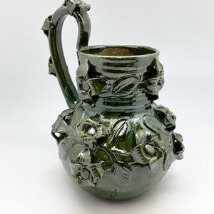 Green Pottery Pitchers/Vases From Mexico