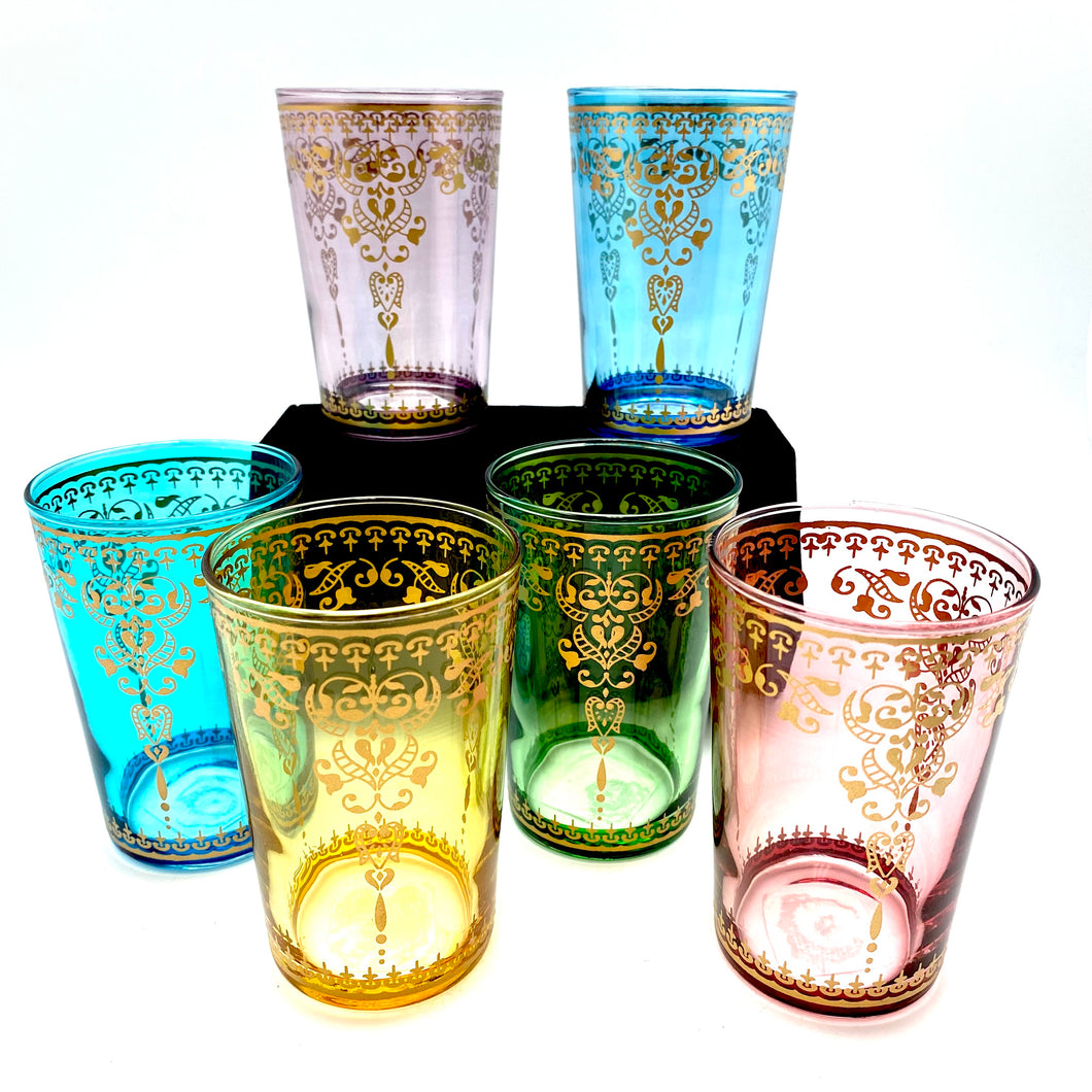 Light Colored Moroccan Tea Glasses