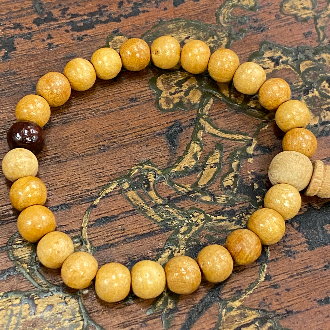 Kadam Wood Wrist Mala