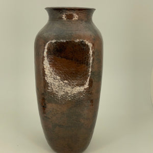 Square Copper Vase from Santa Clara Del Cobre