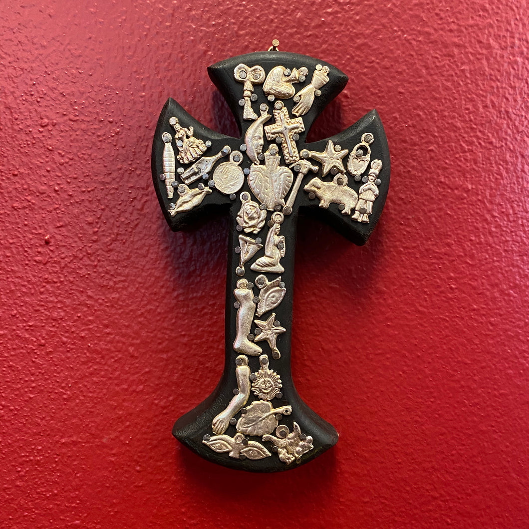 Hand Carved Milagro Cross