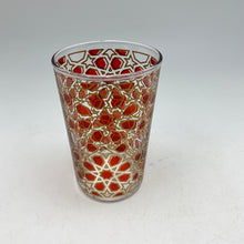 Cargar imagen en el visor de la galería, Moroccan Colored Tea Glass - Retro Pattern

