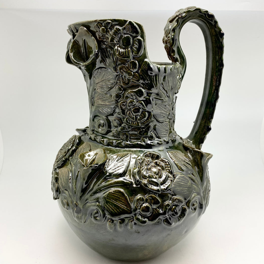 Green Pottery Pitchers/Vases From Mexico