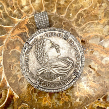 将图片加载到图库查看器，Rare Russian Imperial Romanov Dynasty Coin Pendant Circa 1712
