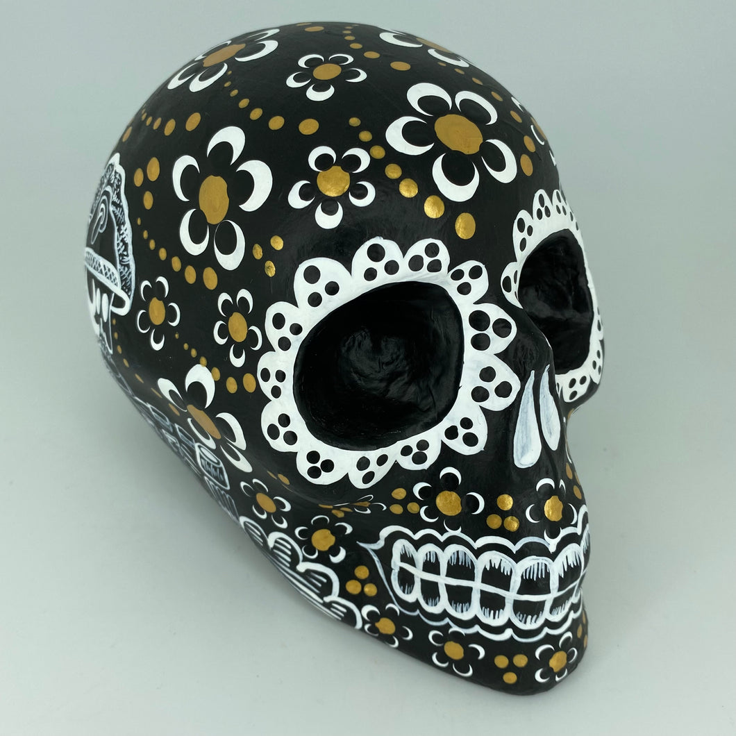 Hand Painted Paper Mache Skulls, Mexico