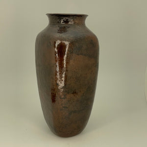 Square Copper Vase from Santa Clara Del Cobre