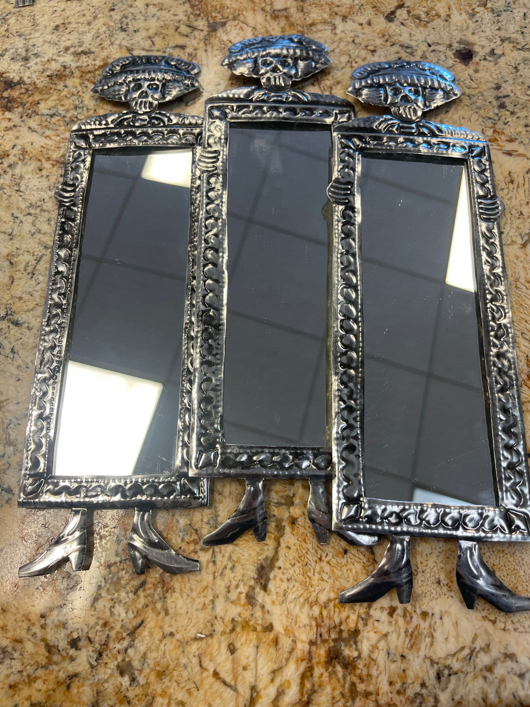 Tall Tin Figure Mirrors