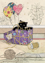 Charger l&#39;image dans la galerie, Bug Art Greeting Cards - Black Kitties (H)
