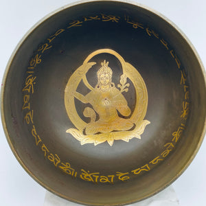 High-End Etched and Carved singing Bowl