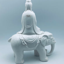 Charger l&#39;image dans la galerie, White Porcelain Samantabhadra on Elephant
