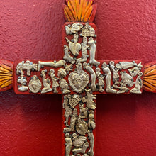 Load image into Gallery viewer, Hand Carved Milagro Cross
