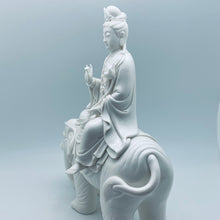 Load image into Gallery viewer, White Porcelain Samantabhadra on Elephant
