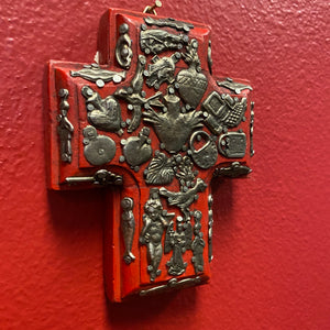 Hand Carved Milagro Cross