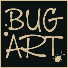 Bug Art Greeting Cards - Floral Collage (B)