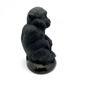 Hand Carved Obsidian Monkey (Small)