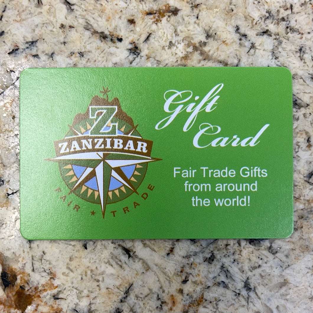 Zanzibar Fair Trade Virtual/Electronic Gift Card