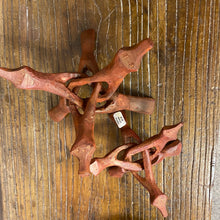 Cargar imagen en el visor de la galería, Wooden Hand Carved Tripod Stands for Shells

