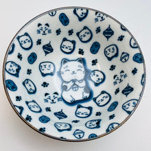 将图片加载到图库查看器，Japanese Porcelain Cat Bowls
