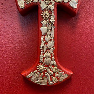 Hand Carved Milagro Cross